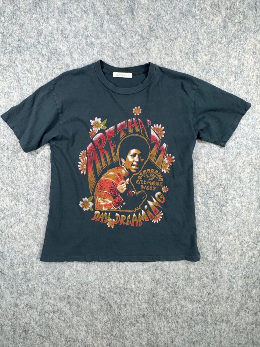 Daydreamer T Shirt Aretha Franklin Sz S Day Dreaming Short Sleeve
